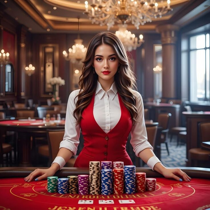 Meja Lightning Baccarat spo77 dengan dealer langsung dan area taruhan yang jelas